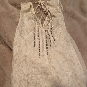 Size L miss me tank top